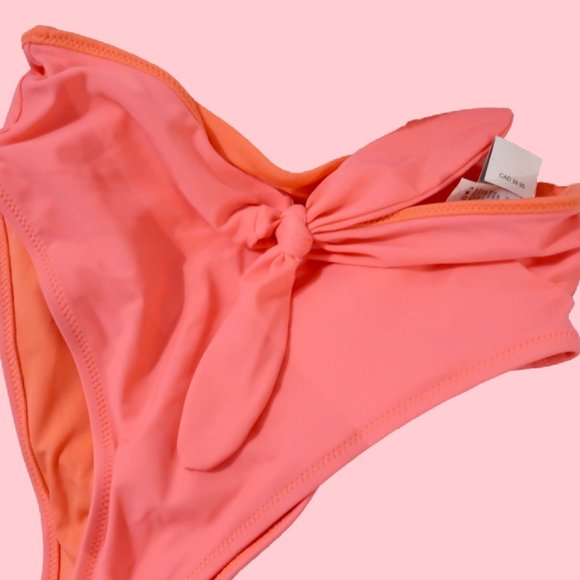 AERIE HIGH WAISTED CHEEKY PINK BIKINI BOTTOMS - Picture 1 of 3